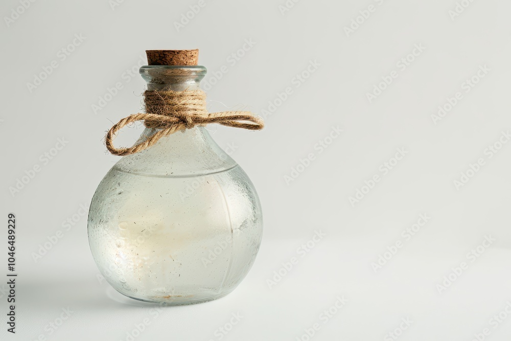 White background with sake bottle White background with sake bottle