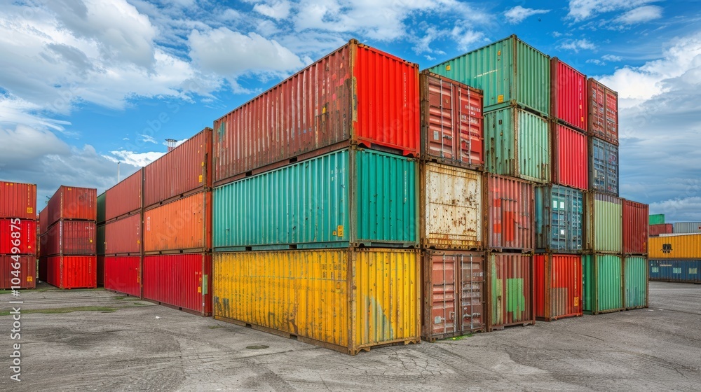 Fototapeta premium Innovative global supply chain management software interface for enhanced operational efficiency