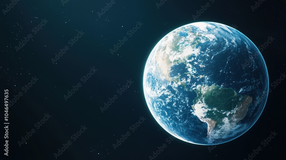 A stunning view of Earth from space, highlighting its vibrant colors and vast oceans against a dark background filled with distant stars. A stunning view of Earth from space, highlighting its vibrant colors and vast oceans against a dark background filled with distant stars.