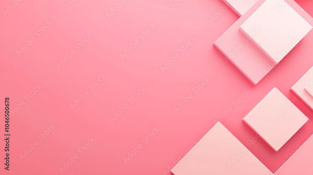 Photo of, Pink background with interlocking shapes for design, banner template Photo of, Pink background with interlocking shapes for design, banner template
