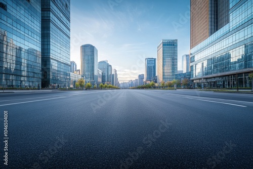 Fototapeta Naklejka Na Ścianę i Meble -  Modern urban landscape a serene city view