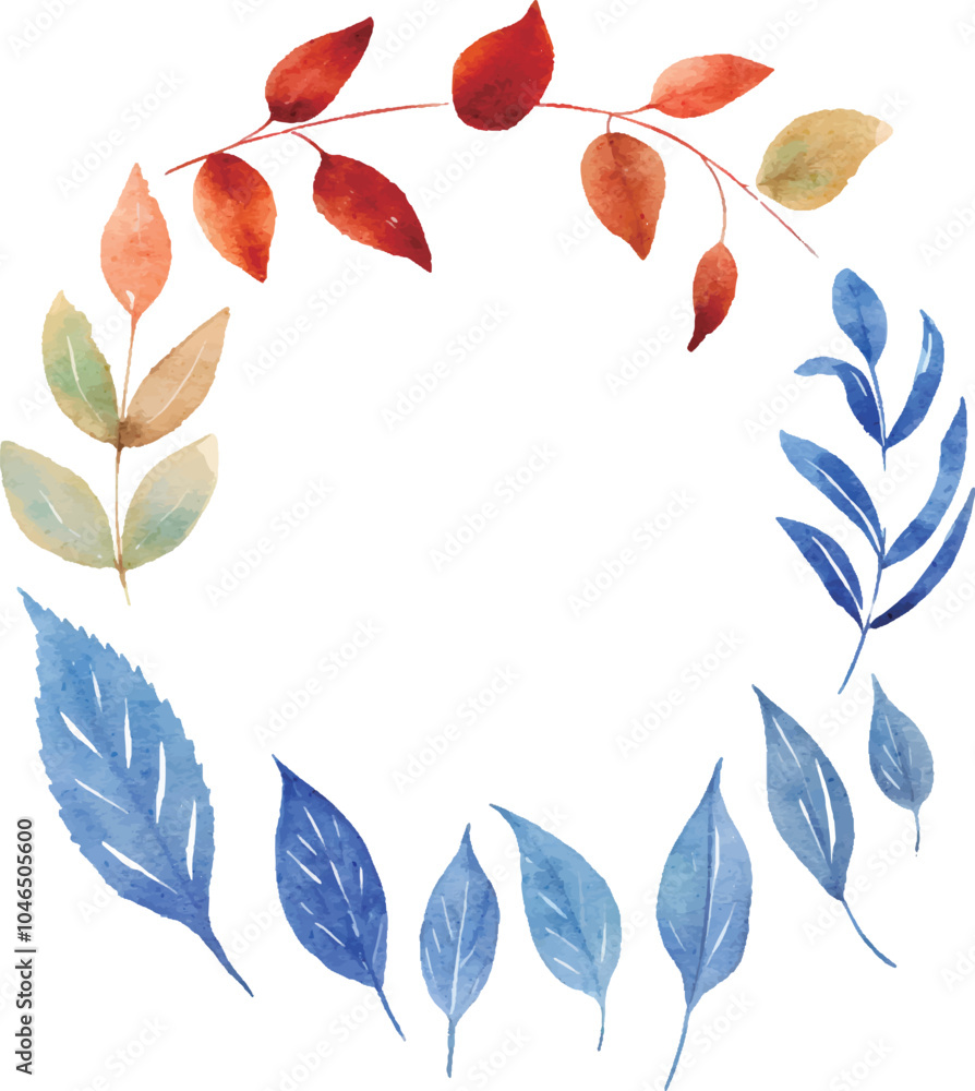 Fototapeta premium laurel wreath set isolated