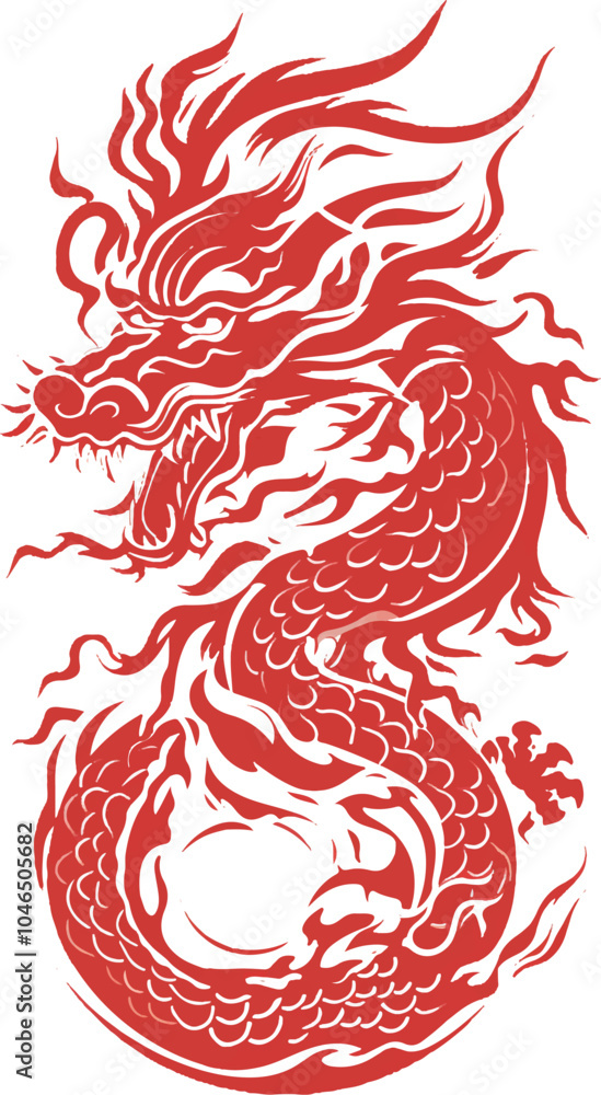 Fototapeta premium dragon tattoo design