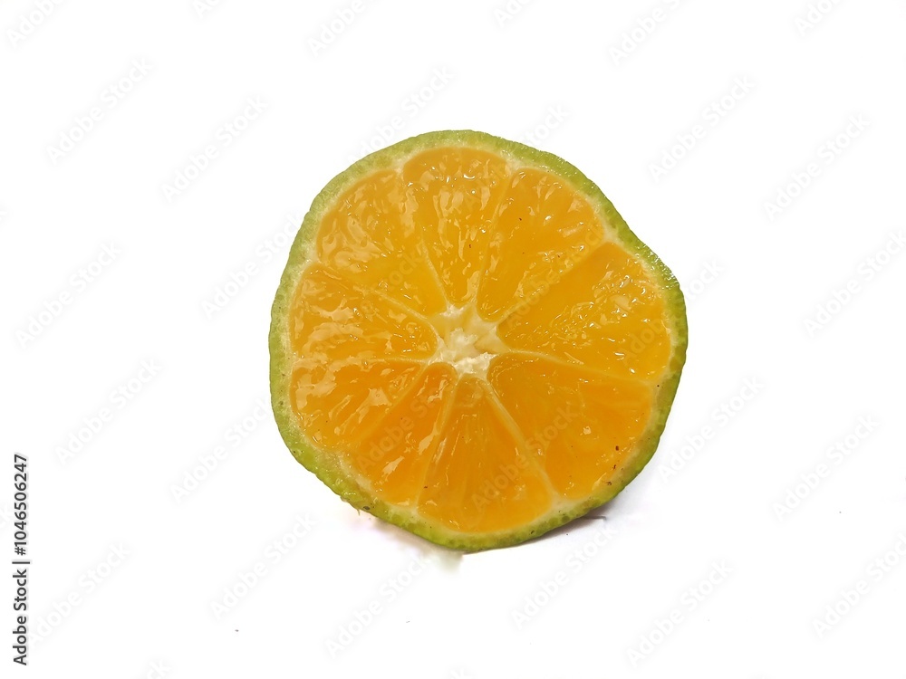 Lemon isolated. Round slice of ripe lemon on a white background. Fresh fruits with copy space Lemon isolated. Round slice of ripe lemon on a white background. Fresh fruits with copy space