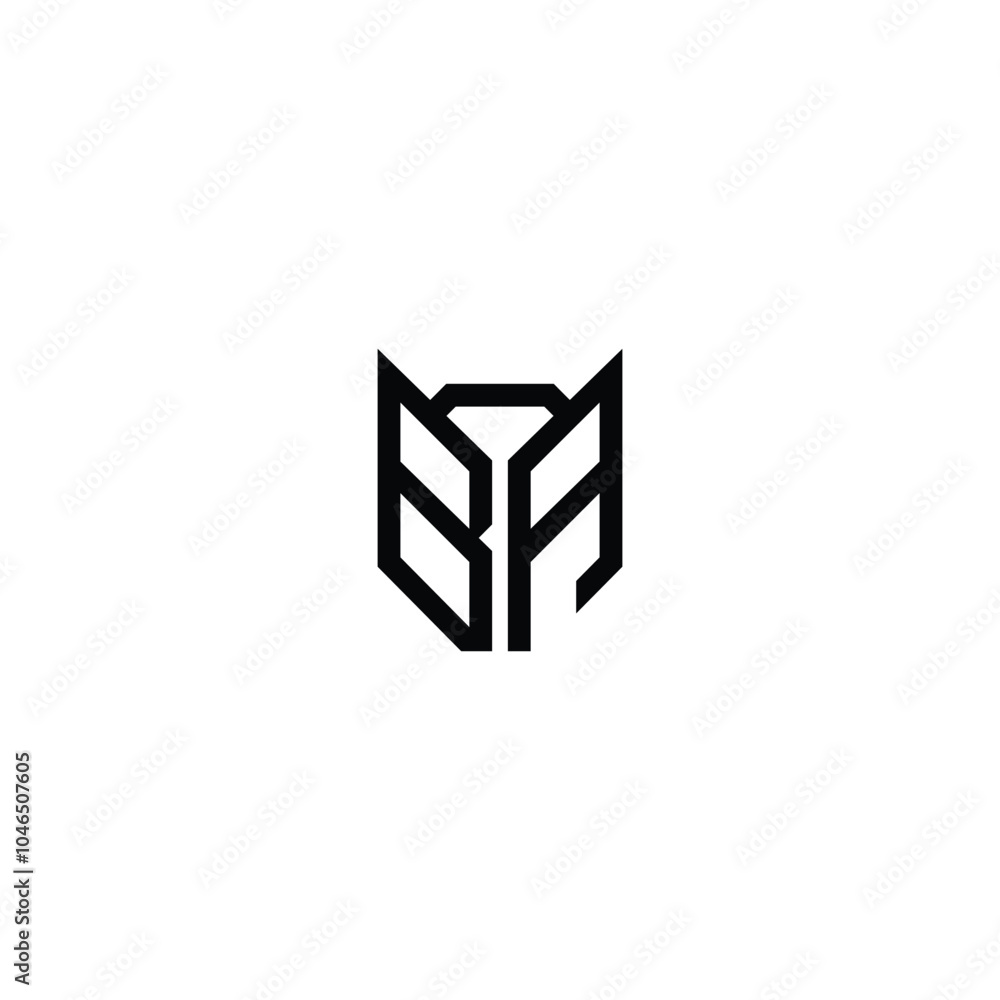 BA monogram logo design letter text name symbol monochrome logotype alphabet character simple logo BA monogram logo design letter text name symbol monochrome logotype alphabet character simple logo