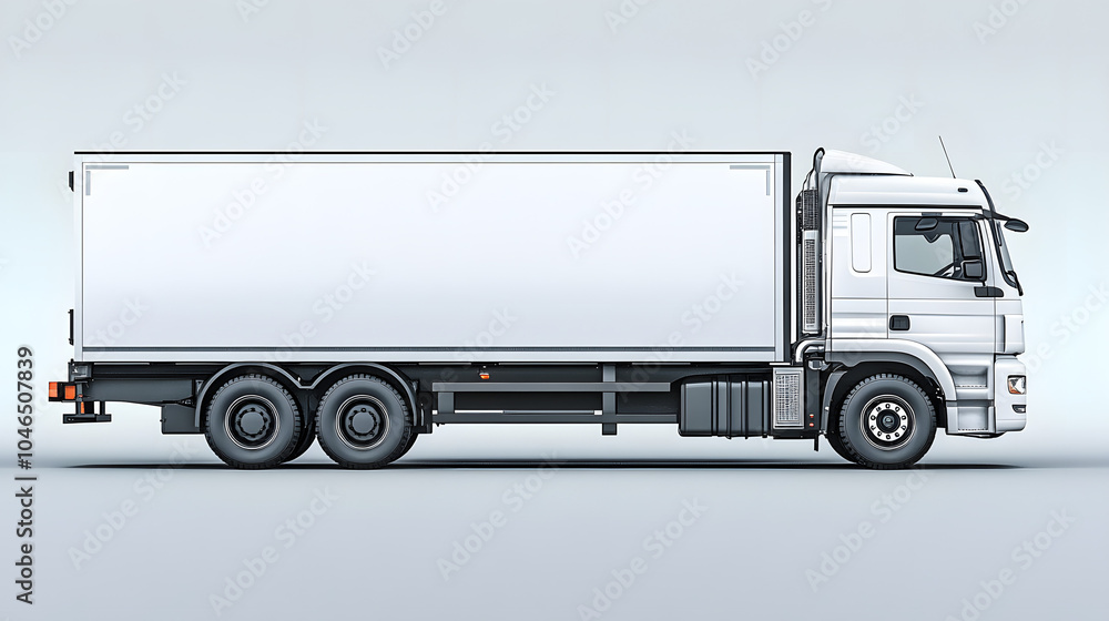 A White Truck with an Empty Trailer Parked Against a Clear Blue Sky, Highlighting Its Sleek Design and Functional Capability, Ideal for Transportation and Logistics.
A White Truck with an Empty Trailer Parked Against a Clear Blue Sky, Highlighting Its Sleek Design and Functional Capability, Ideal for Transportation and Logistics.