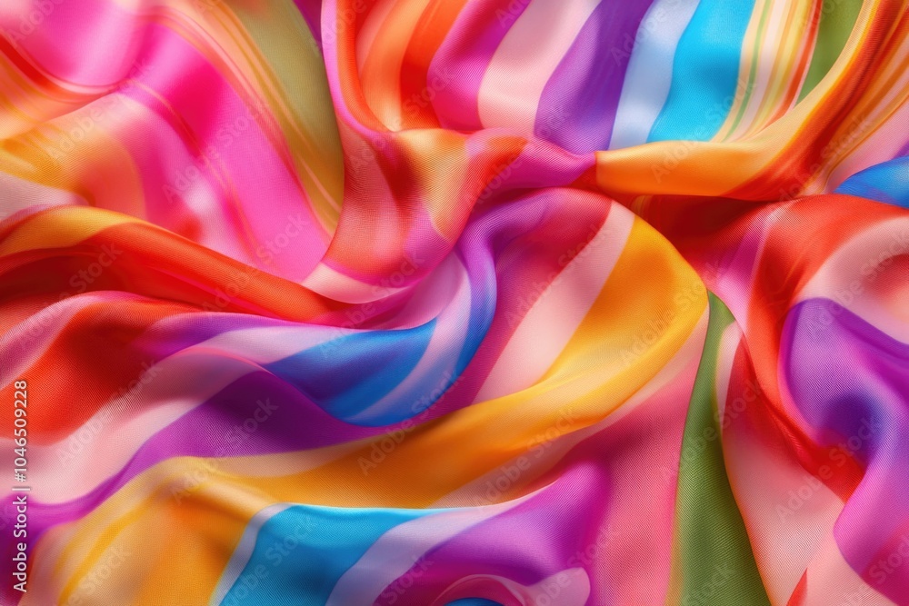 Obraz premium Multicolored Fabric Close Up