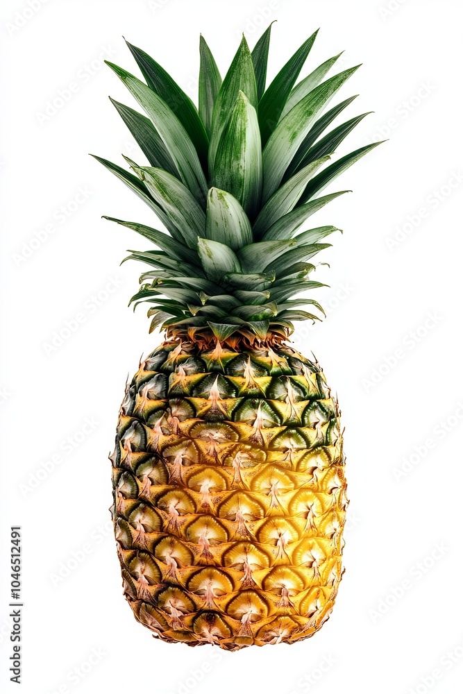 Fresh Pineapple Isolated on White Background Fresh Pineapple Isolated on White Background