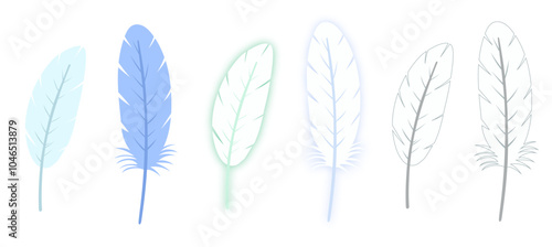 羽根のイラスト