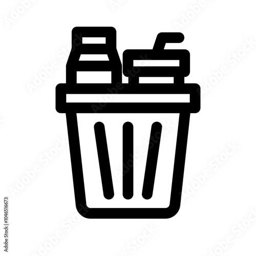 Plastic Waste Icon