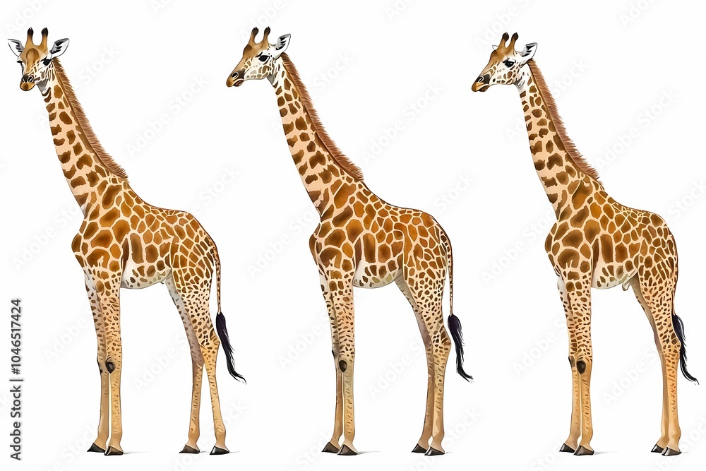 Giraffes in Soft Morning Light Giraffes in Soft Morning Light