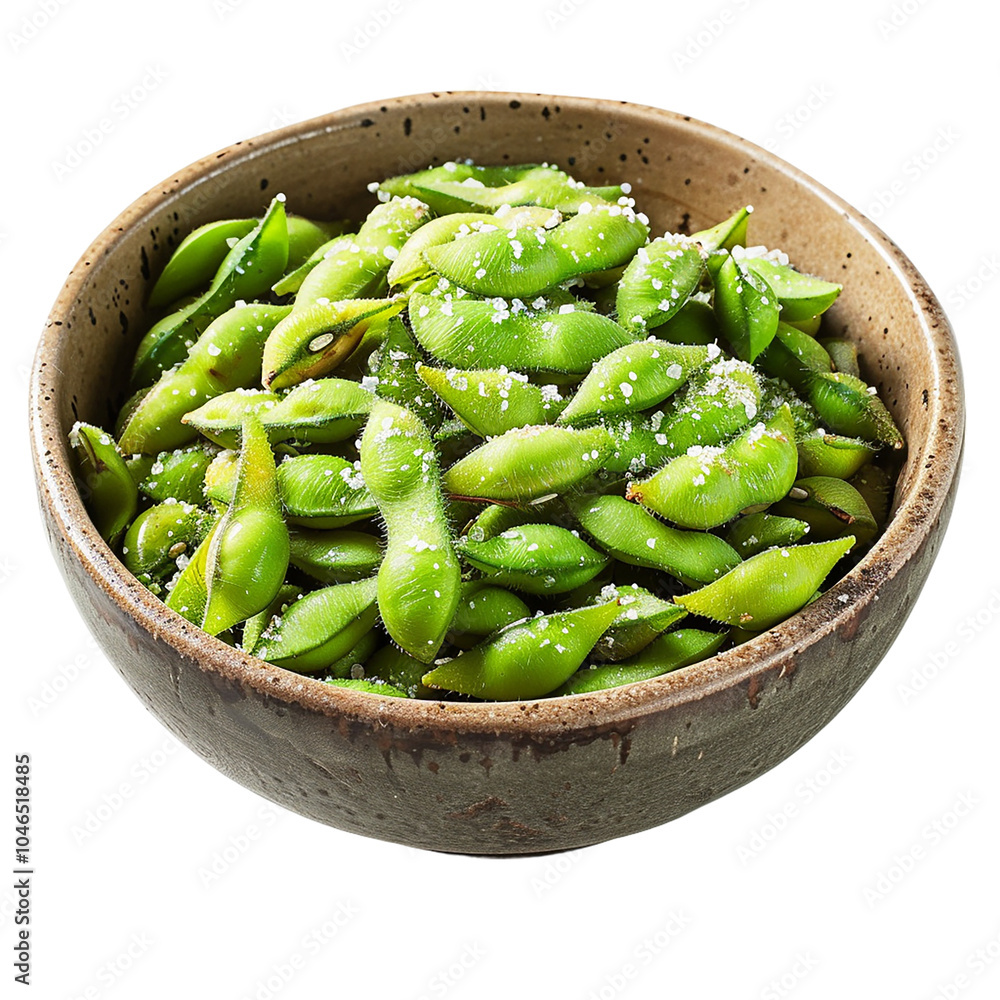 Fresh and Flavorful Edamame in a Rustic Bowl Fresh and Flavorful Edamame in a Rustic Bowl