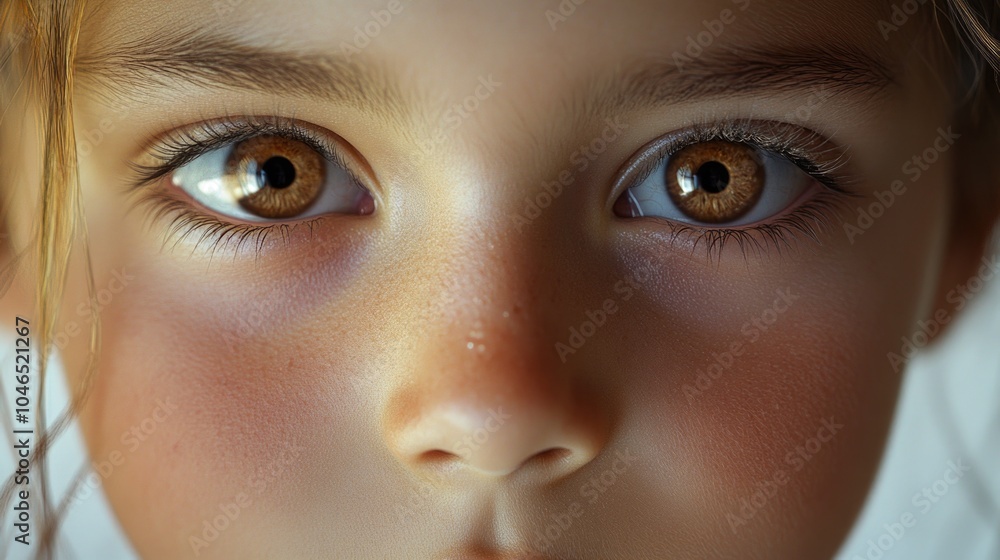 Obraz premium Child's Face Close Up