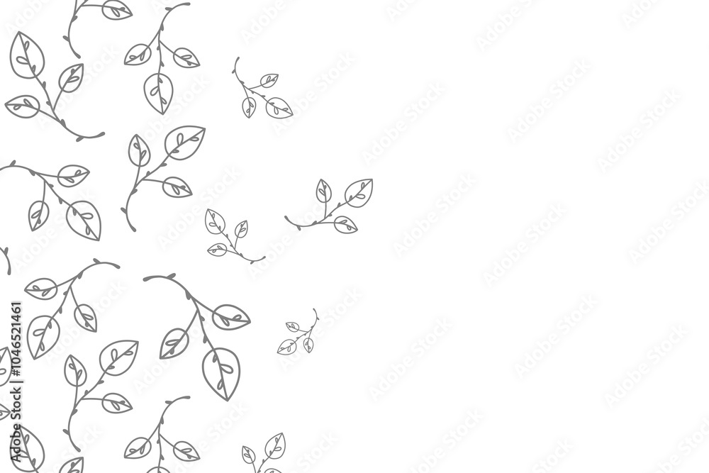 Vector background with leaves or twigs with free space for text and lettering. Natural shapes of plants and flowers on a delicate background. Vector background with leaves or twigs with free space for text and lettering. Natural shapes of plants and flowers on a delicate background.
