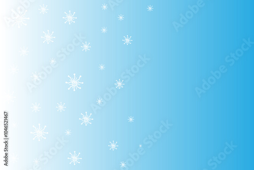 Vector background with snowflakes or fluff with free space for text and lettering. Natural shapes of plants and flowers on a delicate background.