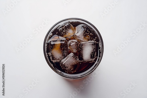 Close-up of soda with ice