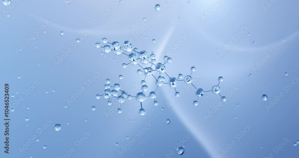 custom made wallpaper toronto digitalQuinagolide rotating molecular structure, 3d model of molecule, norprolac, looped video