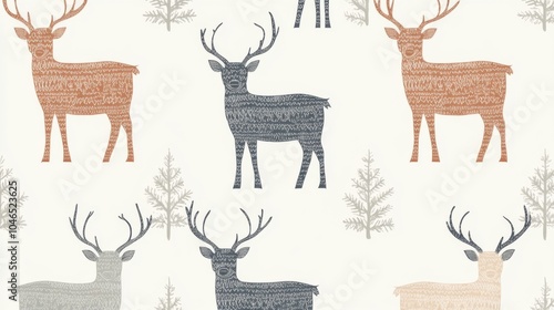 Abstract deer wallpaper
 photo