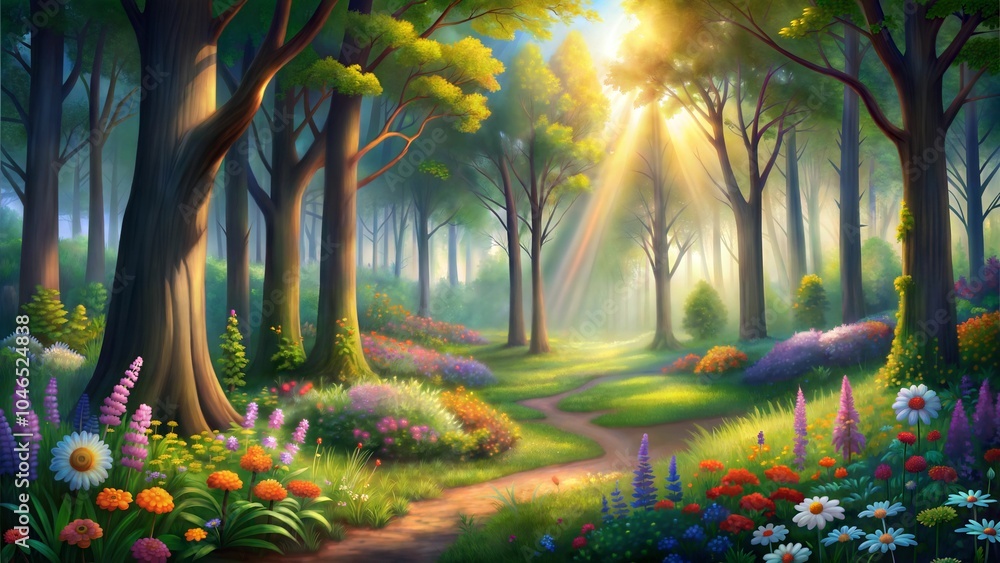 Blooming Forest Clearing Blooming Forest Clearing