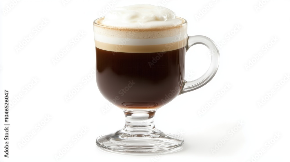 A cup of coffee with a white background A cup of coffee with a white background