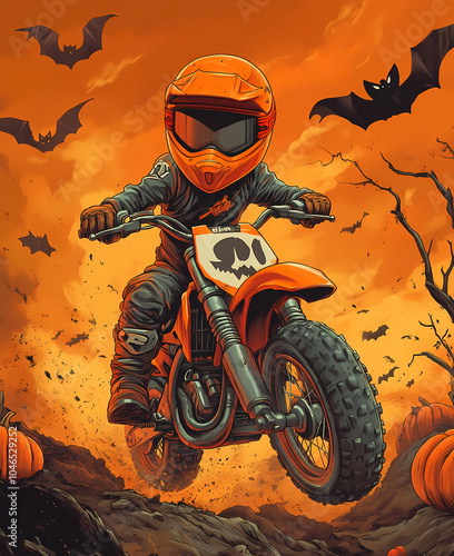 Christmas,child on motorcycle