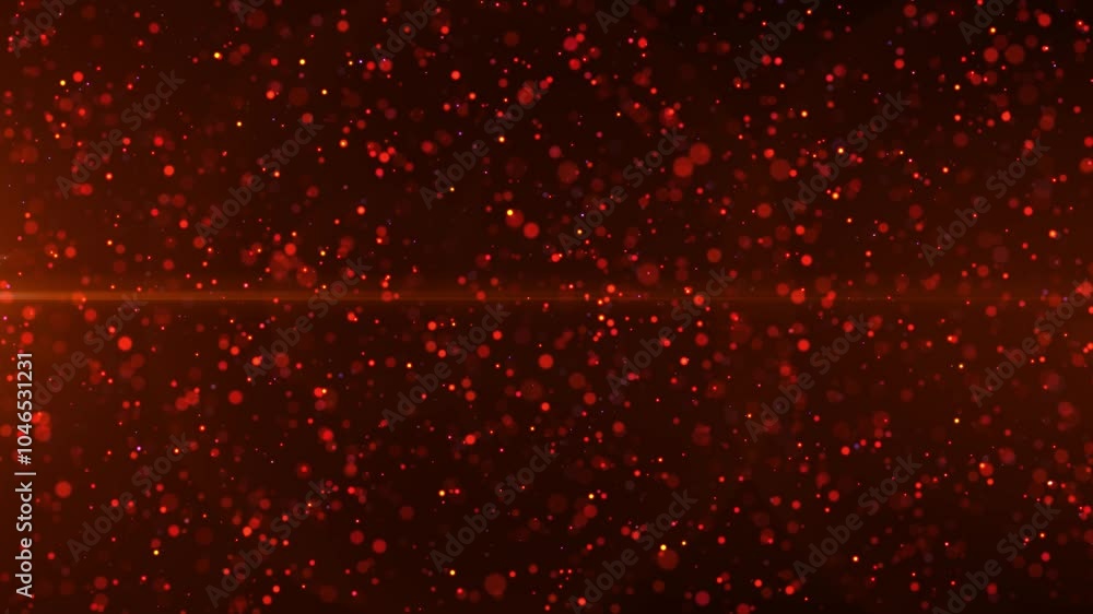 Abstract animation concept of orange particles for celebrating birthdays and holidays. 4k loop bokeh background with light particles on a dark background. Animation footage with light leakage effect. Abstract animation concept of orange particles for celebrating birthdays and holidays. 4k loop bokeh background with light particles on a dark background. Animation footage with light leakage effect.