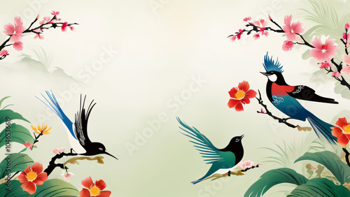 background with birds