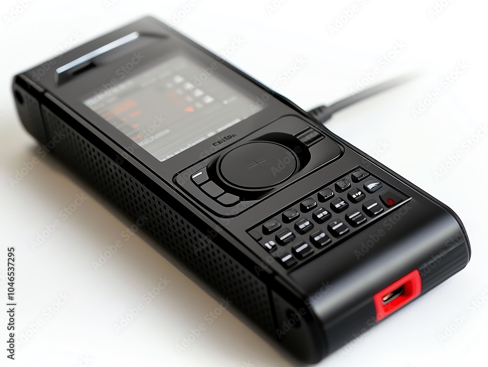 A portable voice recorder with a touch screen interface A portable voice recorder with a touch screen interface