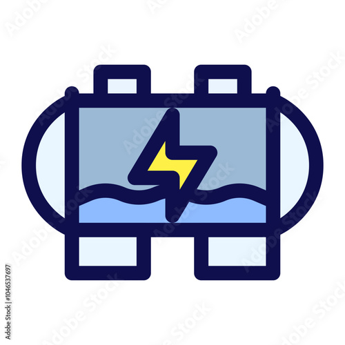 Hydropower Energy Icon