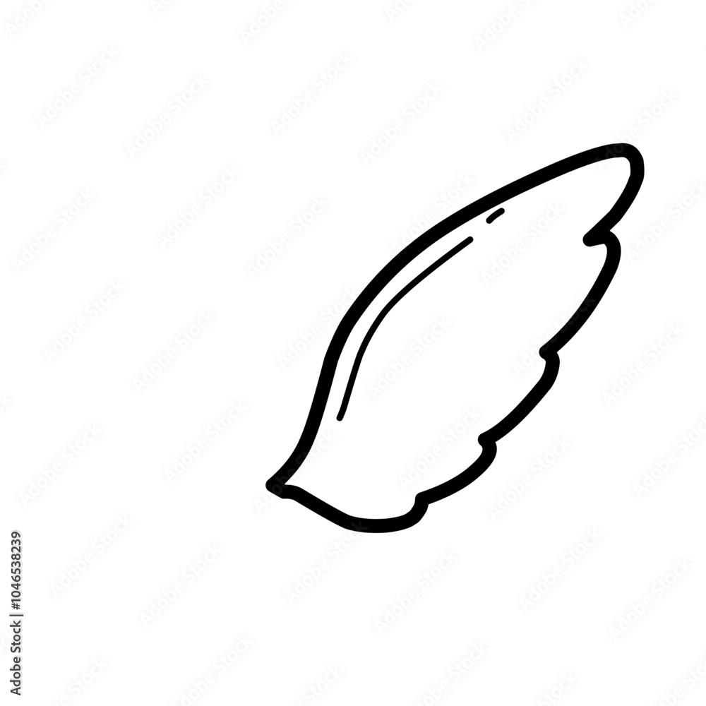Wing Side Angelic Fly Outline Wing Side Angelic Fly Outline