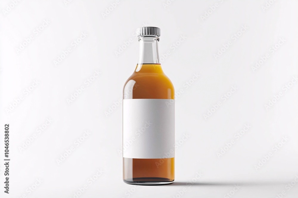 A sleek bottle gleams against a pristine backdrop, highlighting its shiny label and effervescent bubbles that promise a refreshing experience. A sleek bottle gleams against a pristine backdrop, highlighting its shiny label and effervescent bubbles that promise a refreshing experience.