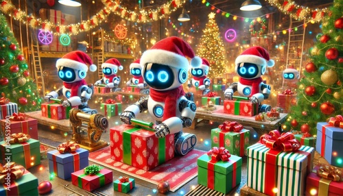 Tech-Savvy Santa: Robots Wrapping the Holidays
