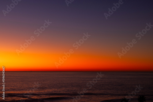 Sunset afterglow, Bantry Bay, Cape Town, South Africa.