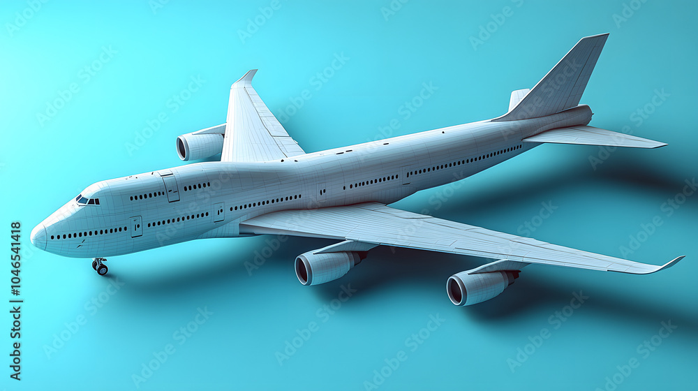 3D Render of an Airplane Flying Against a Clear Blue Background, Capturing the Essence of Aviation and Adventure. This High-Quality Image is Ideal for Travel, Aviation, and Technology Themes.
3D Render of an Airplane Flying Against a Clear Blue Background, Capturing the Essence of Aviation and Adventure. This High-Quality Image is Ideal for Travel, Aviation, and Technology Themes.