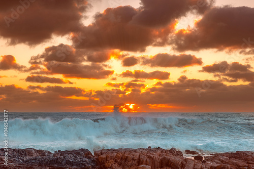 Fotografía Sunset over Bantry Bay, Cape Town, South Africa.