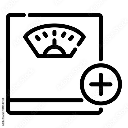 gain weight Line Icon