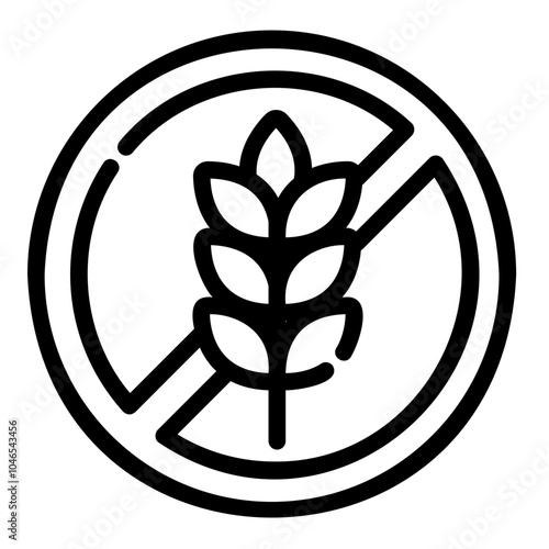 gluten free Line Icon