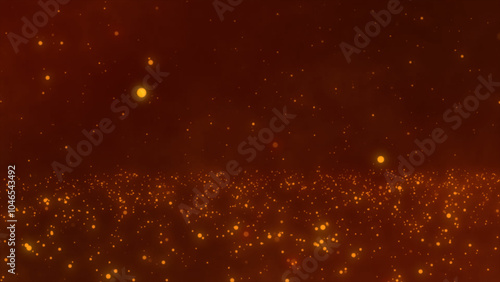 gold particles abstract background with golden shining stars dust bokeh glitter awards dust