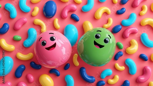 Two Jelly Bean Friends photo