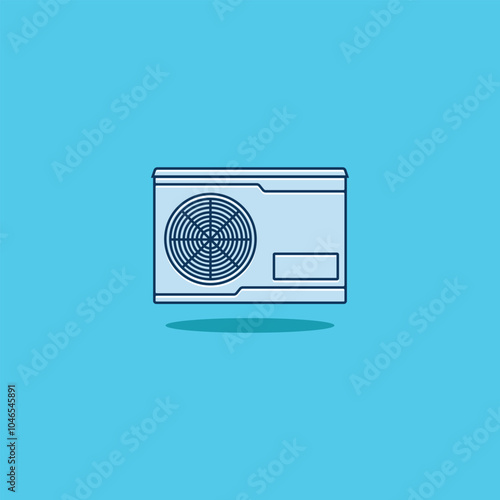 Cartoon Exhaust Air Cooler Illustration Object