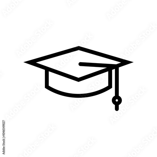 graduation cap and diploma icon vector illustration template