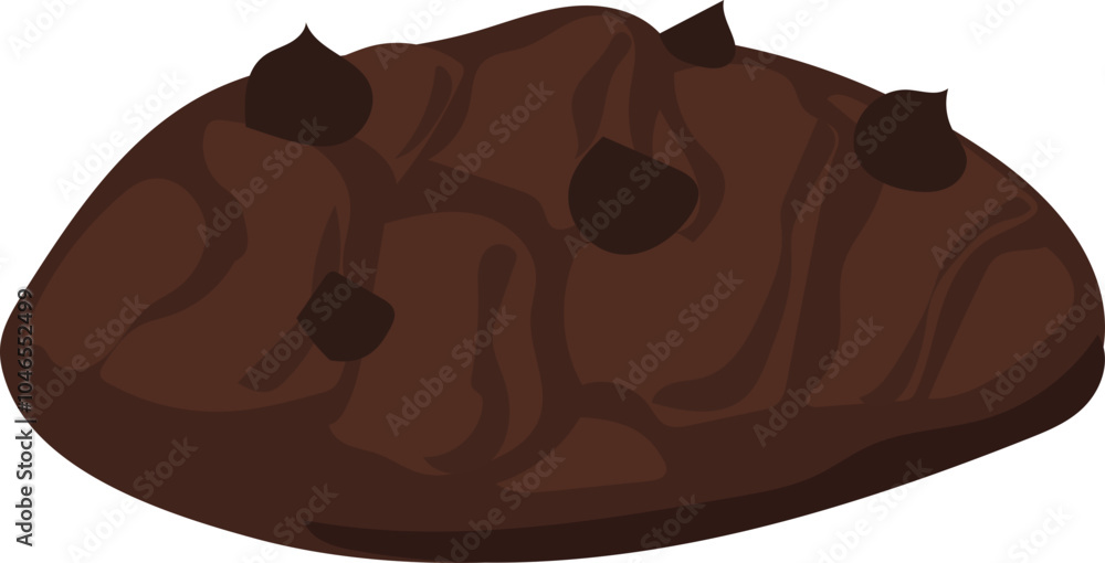 Cartoon chocolate desserts. Vector illustration. Cartoon chocolate desserts. Vector illustration.