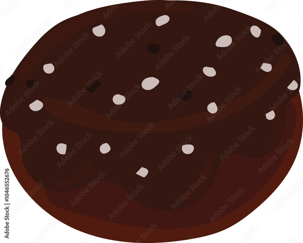 Cartoon chocolate desserts. Vector illustration. Cartoon chocolate desserts. Vector illustration.