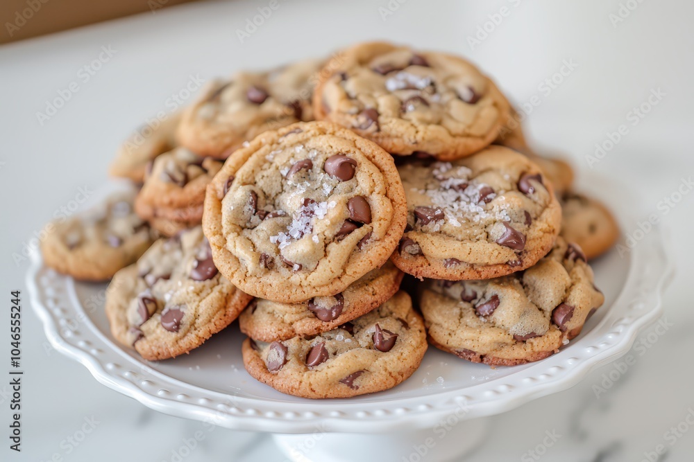 Freshly baked pile of gooey chocolate chip cookies, warm and irresistible, perfect for any dessert lover. Freshly baked pile of gooey chocolate chip cookies, warm and irresistible, perfect for any dessert lover.