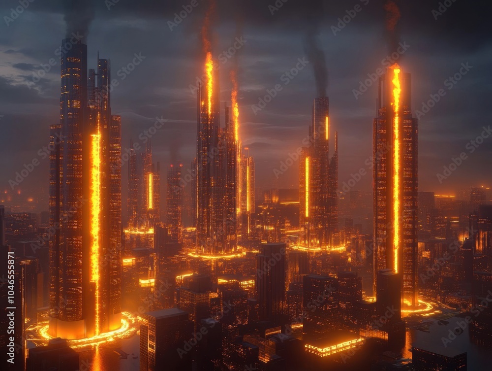 Skyscrapers Powered by Crude Oil Energy: A Visual Representation of Urban Demand and Fossil Fuel Dependency Skyscrapers Powered by Crude Oil Energy: A Visual Representation of Urban Demand and Fossil Fuel Dependency
