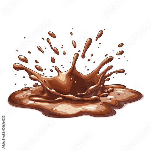 chocolate liquid splash