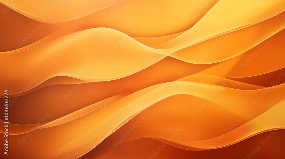 Abstract fluid design with flowing orange and yellow wave-like shapes creating a dynamic and vibrant background pattern. Abstract fluid design with flowing orange and yellow wave-like shapes creating a dynamic and vibrant background pattern.
