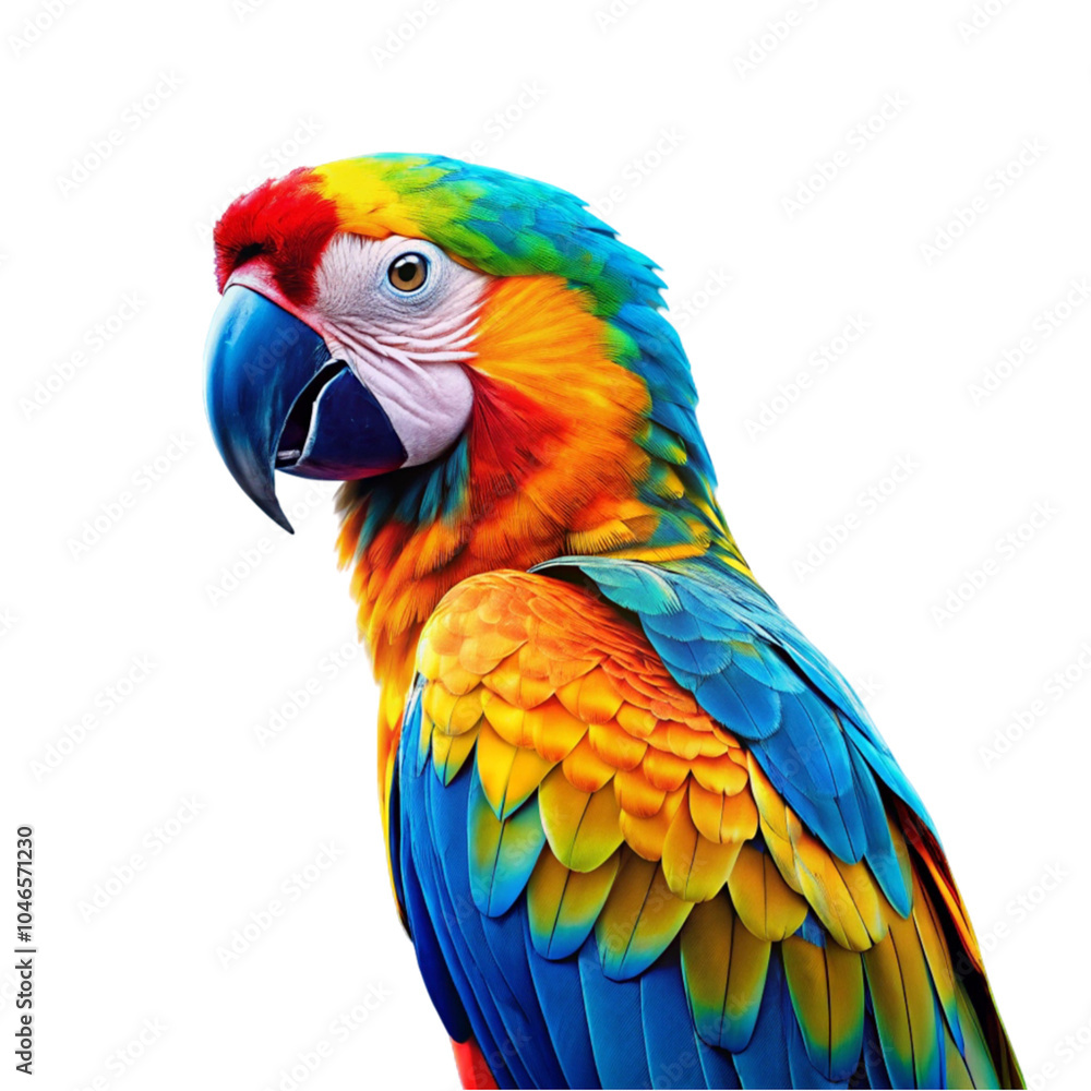 A colorful parrot A colorful parrot