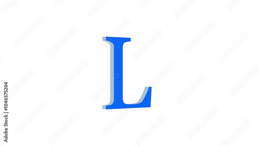 L letter logo loopable rotated blue color white background L letter logo loopable rotated blue color white background
