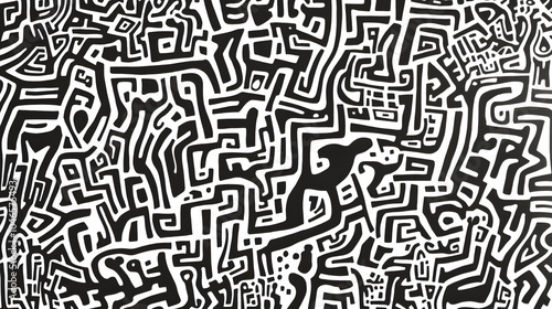 Abstract maze design